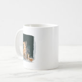 Cigarette Kitten Funny Smoking Cat Meme Stud Gehir Kaffeetasse (Vorderseite Links)