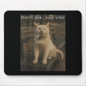 Cigarette Kitten Funny Smoking Cat Meme Stud Gehir Mousepad (Vorne)