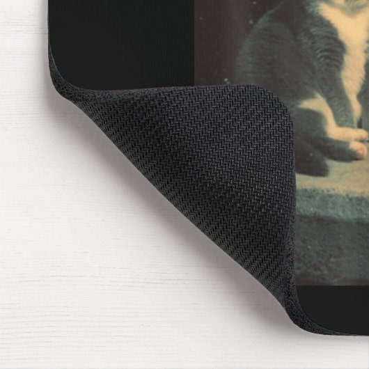 Cigarette Kitten Funny Smoking Cat Meme Stud Gehir Mousepad (Ecke)