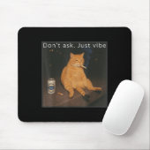 Cigarette Kitten Funny Smoking Cat Meme Stud Gehir Mousepad (Mit Mouse)