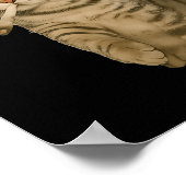 Cigarette Kitten Funny Smoking Cat Meme Stud Gehir Poster (Ecke)