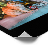 Cigarette Kitten Funny Smoking Cat Meme Stud Gehir Poster (Ecke)