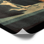 Cigarette Kitten Funny Smoking Cat Meme Stud Gehir Poster (Ecke)