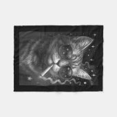 Cigarette Kitten Funny Smoking Cat Meme Stupid Bra Fleecedecke (Vorderseite (Horizontal))