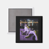 Cigarette Kitten Funny Smoking Cat Meme Stupid Bra Magnet (Vorderseite/Rückseite)