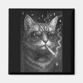 Cigarette Kitten Funny Smoking Cat Meme Stupid Bra Magnet (Vorne)