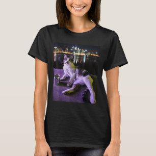 Cigarette Kitten Funny Smoking Cat Meme Stupid Bra T-Shirt