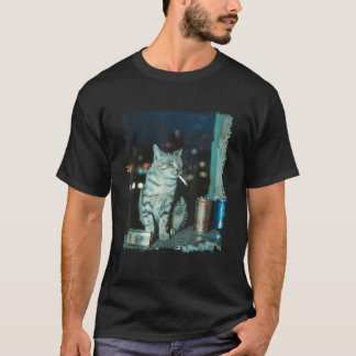 Cigarette Kitten Funny Smoking Cat Meme Stupid Bra T-Shirt