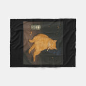 Cigarette Kitten Gen Z Joke Smoking Cat Meme Stud Fleecedecke (Vorderseite (Horizontal))