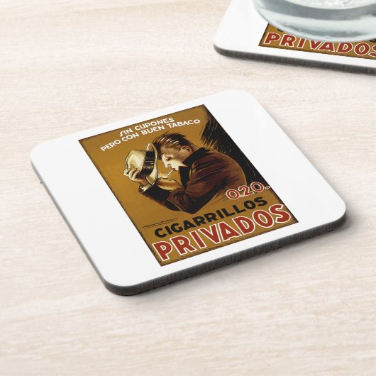 Cigarillos Privados Getränkeuntersetzer (Linke Seite)