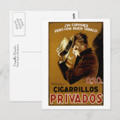 Cigarillos Privados Postkarte (Vorne/Hinten)