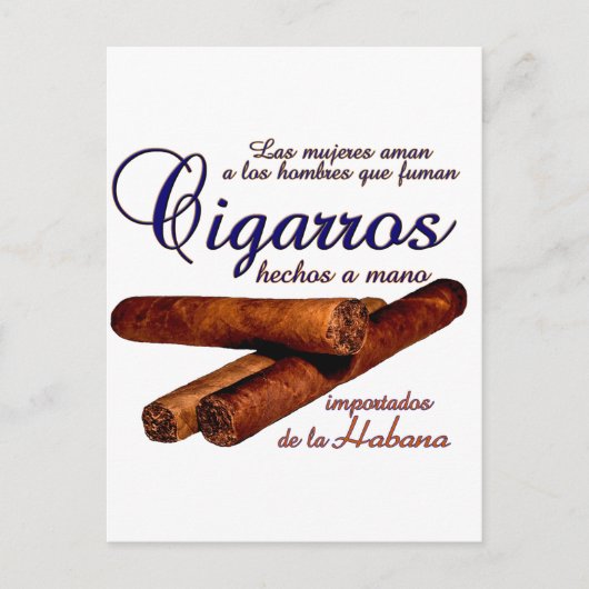 Cigarros - Cirars Postkarte (Vorderseite)