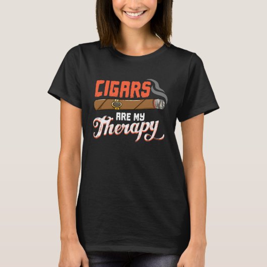 Cigars are my Therapy Cuban Cigar 1 T-Shirt (Vorderseite)