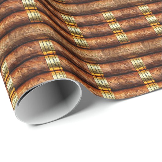 Cigars Habana Wrapping Paper Geschenkpapier (Rolleneckpunkt)