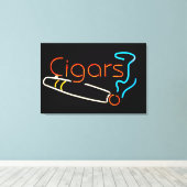 Cigars Neon Sign Leinwanddruck (Insitu (Holzboden))