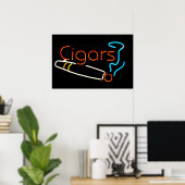 Cigars Neon Sign Poster (Heimbüro)