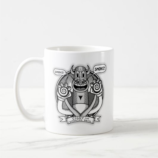 Ciggy sagt: Rauch! Kaffeetasse (Links)