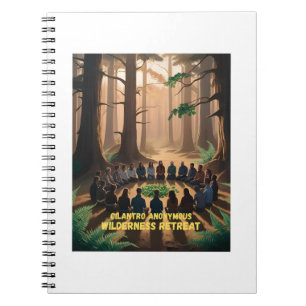 Cilantro Anonymous Wilderness Retreat - Notizblock