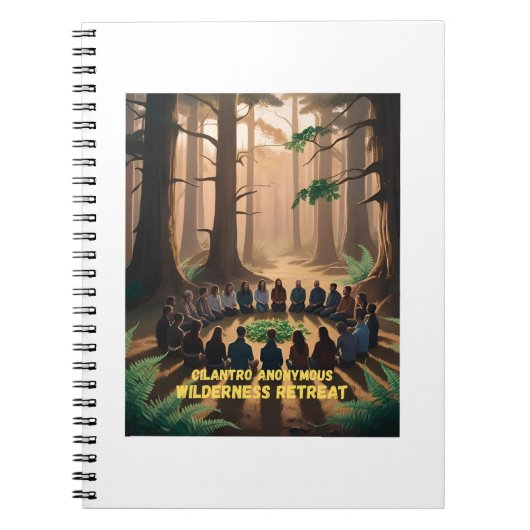 Cilantro Anonymous Wilderness Retreat - Notizblock (Vorderseite)