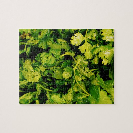 Cilantro/Coriander-Blätter Puzzle (Horizontal)