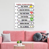 Cilantro - Die Woche von Hell Funny Anti-Cilantro Leinwanddruck (Insitu (Wohnzimmer))