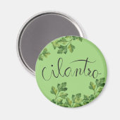 Cilantro-Gewürz Magnet (Vorderseite/Rückseite)