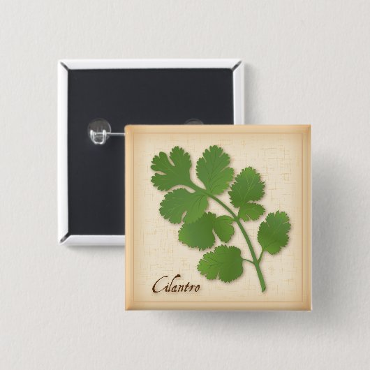 Cilantro Herb Button (Vorne & Hinten)