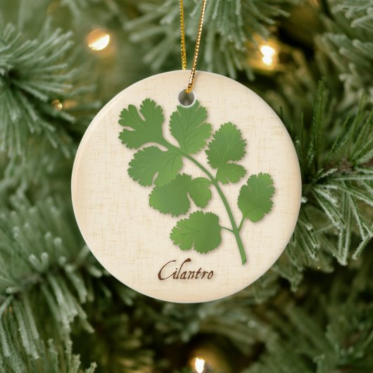 Cilantro Herb Keramikornament (Baum)