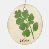 Cilantro Herb Keramikornament (Links)