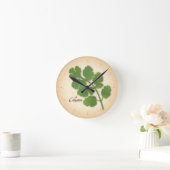 Cilantro Herb Runde Wanduhr (Zuhause)