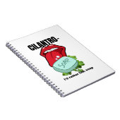 Cilantro: Ich würde eher Seife essen - Funny Notizblock (Rechte Seite)