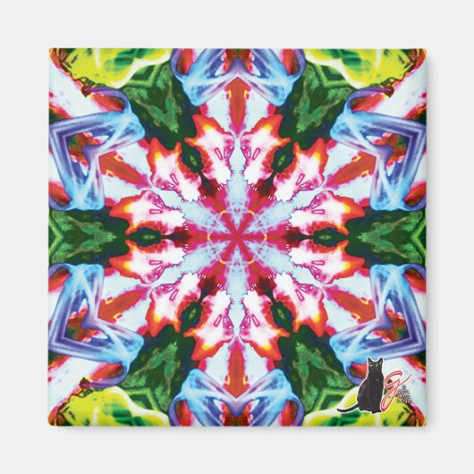 Cilantro Kaleidoscope Magnet (Vorne)