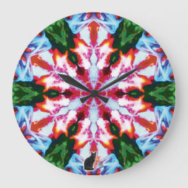 Cilantro Kaleidoskop Große Wanduhr