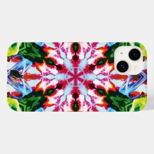 Cilantro Kaleidoskop iPhone Case (Rückseite (Horizontal))