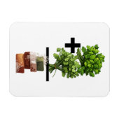 Cilantro Math - Funny Anti-Cilantro Magnet (Horizontal)