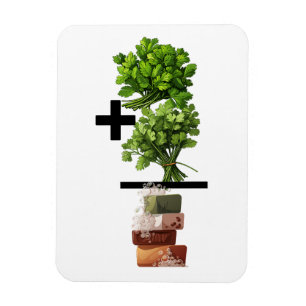 Cilantro Math - Funny Anti-Cilantro Magnet