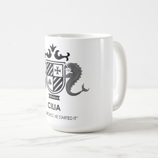 Cilia Wappen Tasse (VorderseiteRechts)