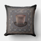 Cilinder hat Steampunk "Mr." Dekokissen (Vorderseite)
