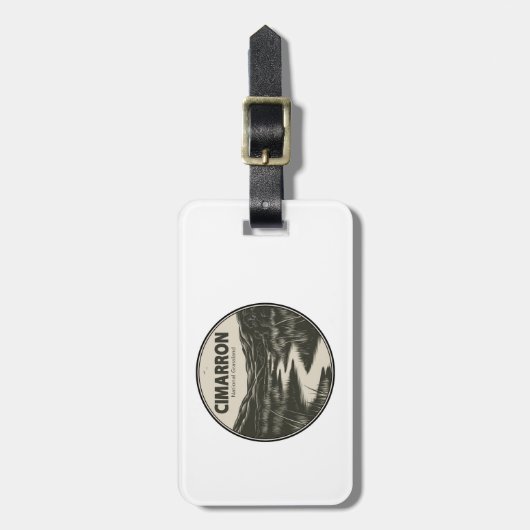 Cimarron National Grassland Kansas Stream Gepäckanhänger (Vorderseite vertikal)