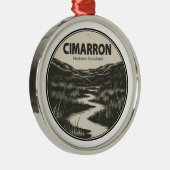 Cimarron National Grassland Kansas Stream Ornament Aus Metall (Rechts)