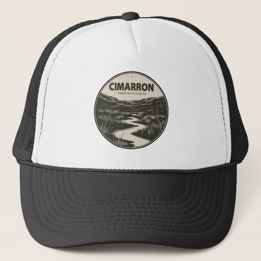 Cimarron National Grassland Kansas Stream Truckerkappe (Vorderseite)