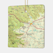 Cimarron NM Vintage Topo Map Keramikornament (Links)