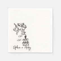 Cin Cherub Hand Drawn Cupid Icon Hochzeit