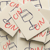 Cin Cin Art Print | Bar/Küchendekor Poster