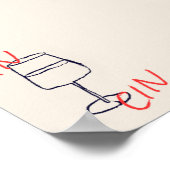 Cin Cin Art Print | Bar/Küchendekor Poster (Ecke)