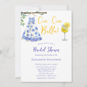 Cin Cin Bella Italien Cheers Schönes Brautparty Einladung (Vorderseite)