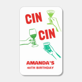 Cin Cin Italienisch Toast Rote Grünen Gejammer