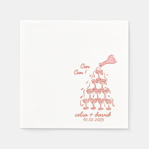 Cin Cin Italienische Hochzeit Serviette