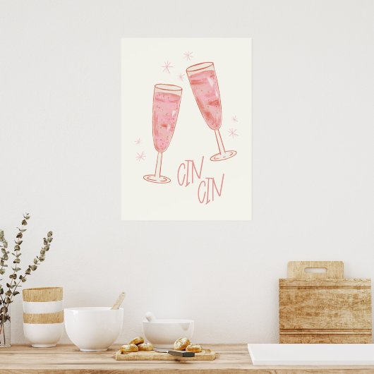 Cin Cin Poster (Küche)