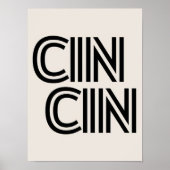 Cin Cin Print Cheers Poster Cheers Print Kitchen (Vorne)